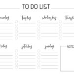 Weekly Free Printable To Do List Paper Trail Design
