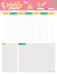 Weekly Planner To do List Free Download Free Printable Downloads