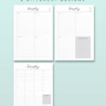 Weekly To Do List Signature Style Printable Planner Inserts Minimal