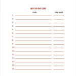 Weekly To Do List Template 8 Free Sample Example Format Download