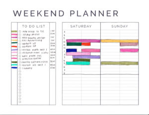 Wingardium Leviosa Weekend Planner Printable How To Use First Write
