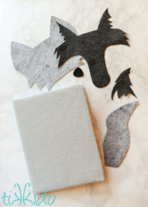 Wolf Notebook Wolf Craft For Kids Wolf Craft Felt Crafts Patterns