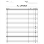 Work To Do List Template 6 Free Word Excel PDF Document Downloads