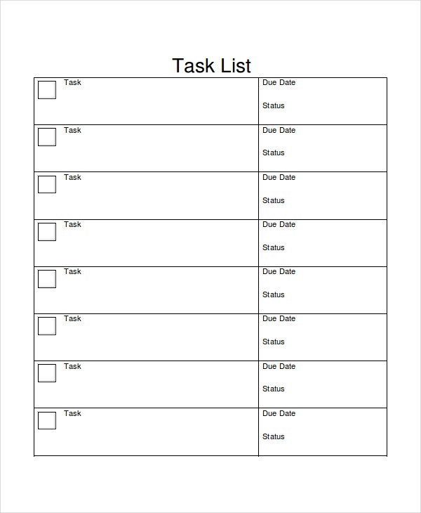 Work To Do List Template 6 Free Word Excel PDF Document Downloads 