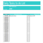 Work To Do List Template 6 Free Word Excel PDF Document Downloads