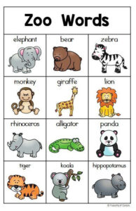 Zoo Animals Zoo Preschool Zoo Animals Preschool Fun Writing Centers