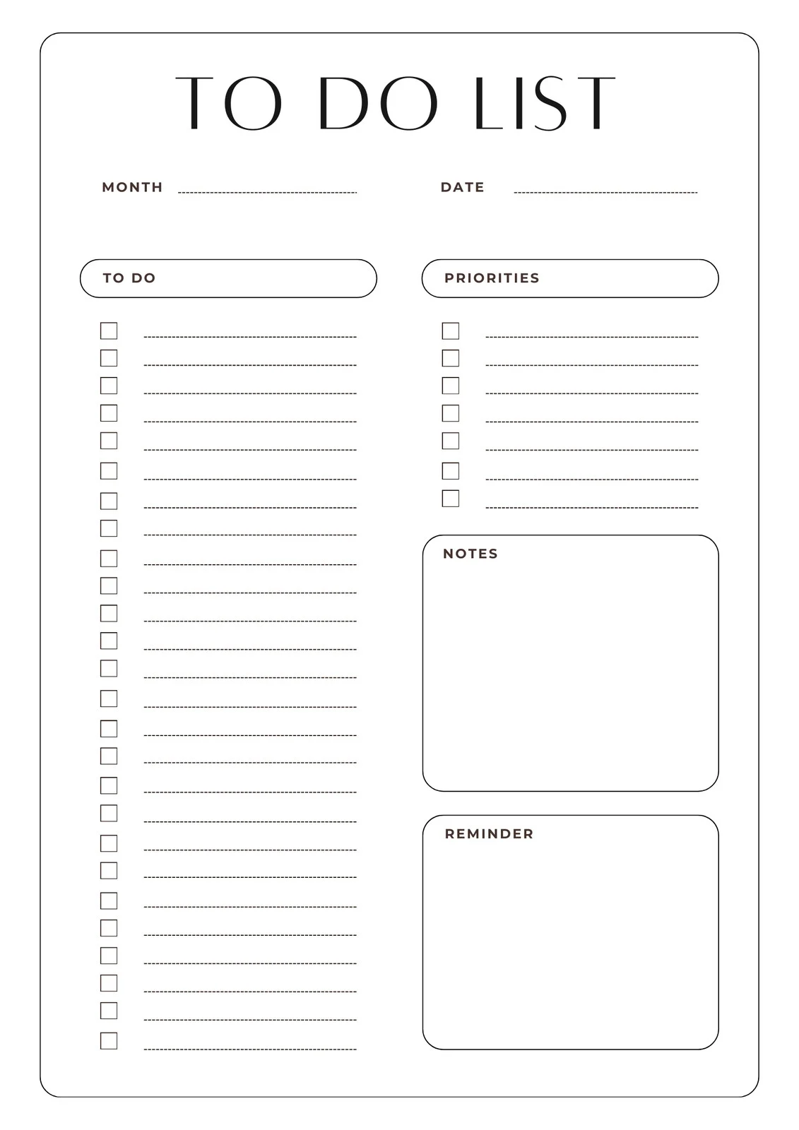 To Do List